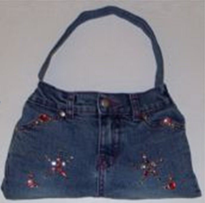 How to Make A Blue Jean Purse PDF Pattern Blue Jeans Purse Etsy