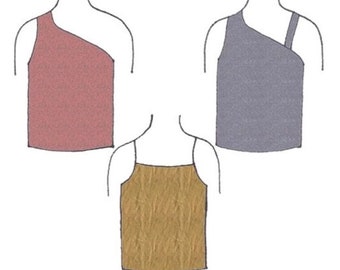 Girls Plus Size Strappy Tops PDF Sewing Pattern For Sizes 8-10-12