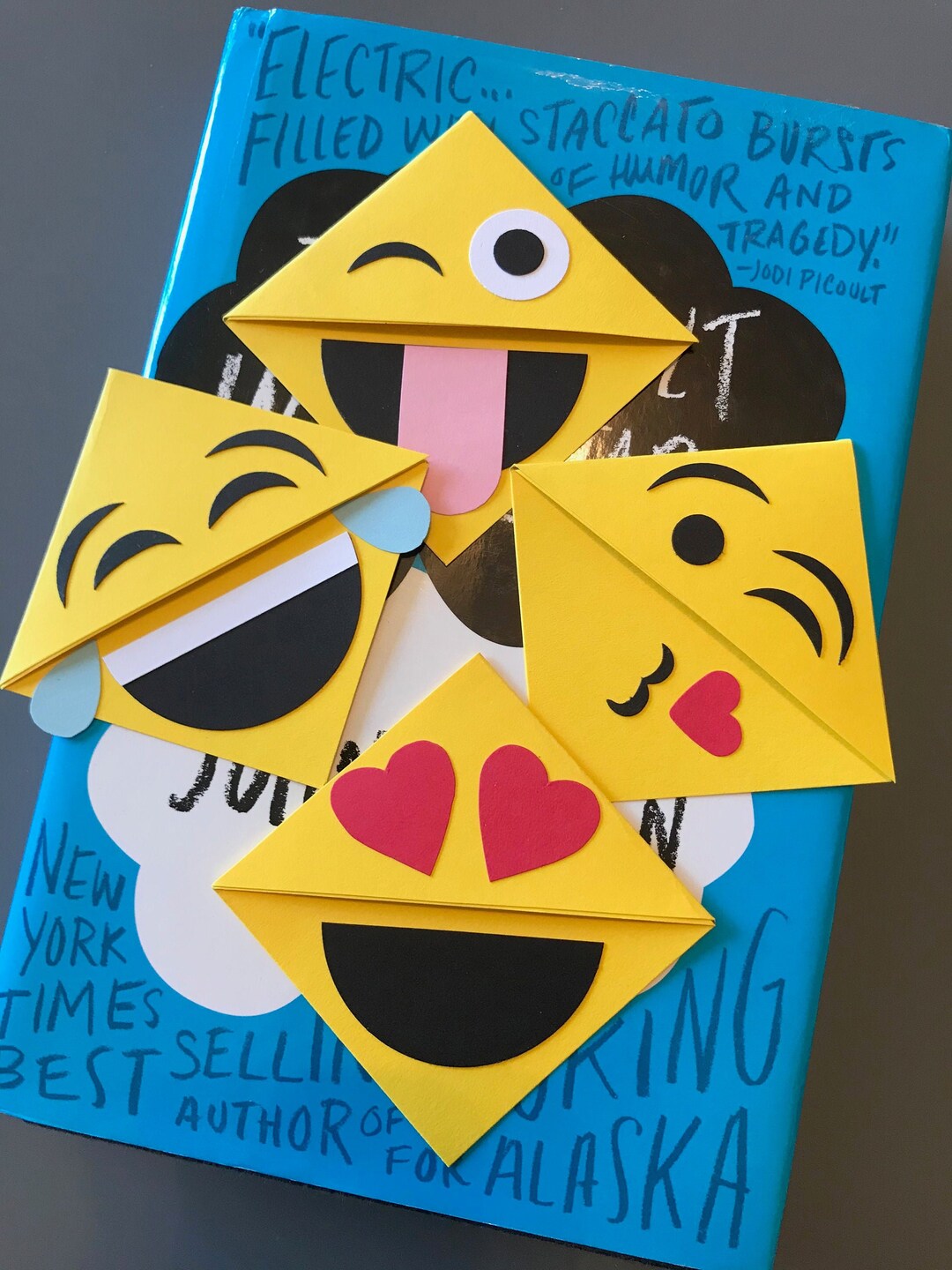 Emoji Corner Bookmarks Pack of 4 Etsy