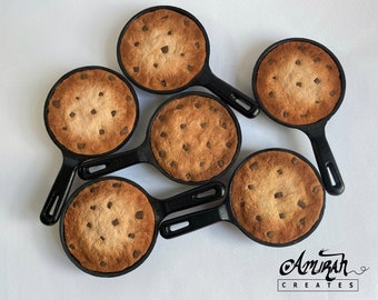 Chocolate Cookie Skillet Pattern Weights | Sewing Pattern Weights | Fabric Weights