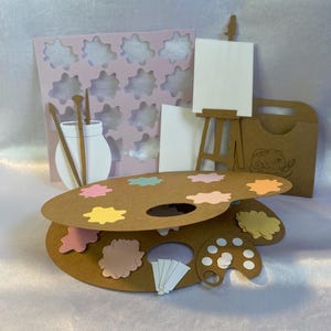 Kit de objetos efêmeros para diário da paleta The Painters | Kits de objetos efêmeros para diário