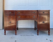 Customizable sideboard buffet, Hepplewhite furniture, Long server, Console table, Painted furniture