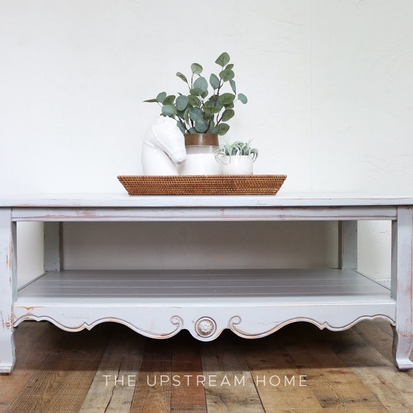 Whitewashed Table Etsy