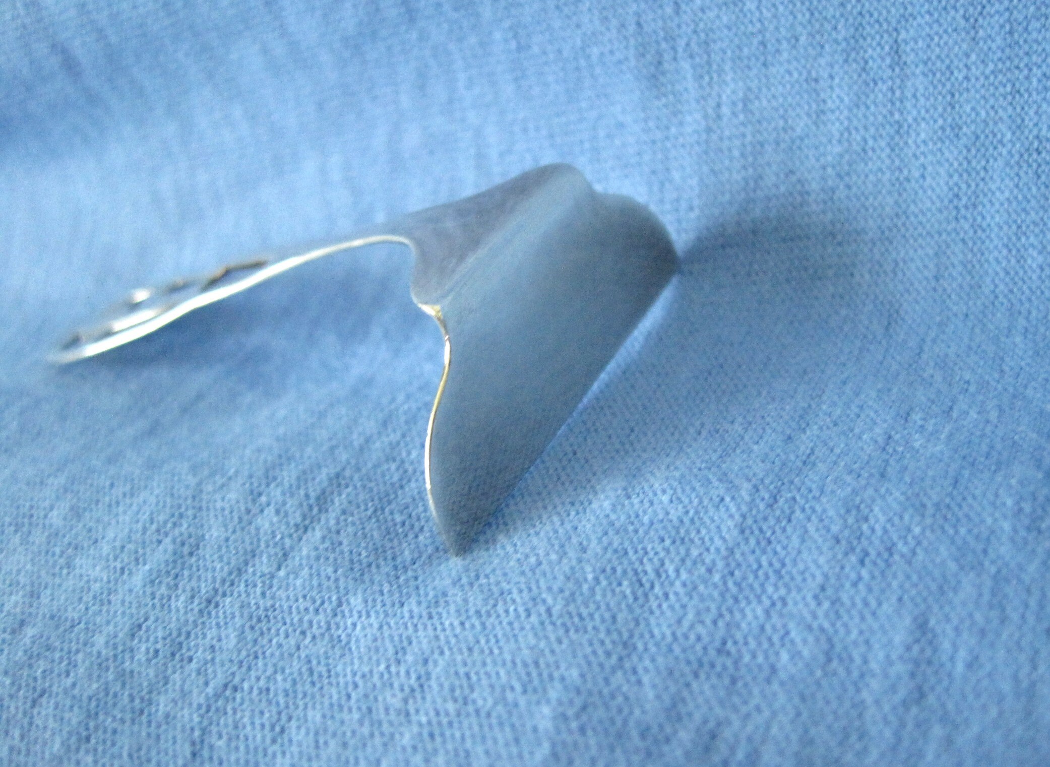 Sterling Silver Baby Food Pusher with Fretwork Handle Perfect Etsy