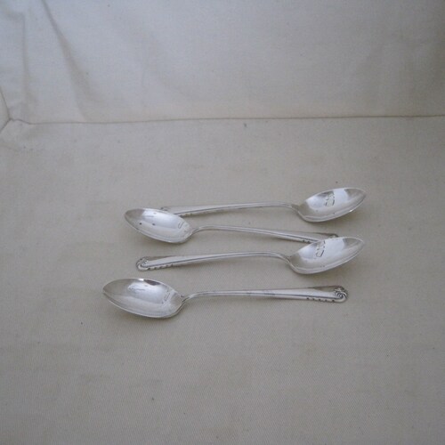 Sterling Demitasse Spoons; Set of Four; 