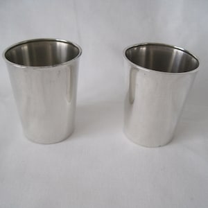 ジガー; スターリング TWO ジガー ショット グラス カップ ビーカー; アメリカン スターリング; ドリンク カート ウェット バー; ハッピー アワーに最適! (別売)