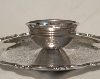 American Silverplate Chip/Veggie/Shrimp and Dip/Sauce Tray; Perfect for Holiday Party, Afternoon Tea or Fancy Tailgate Party!