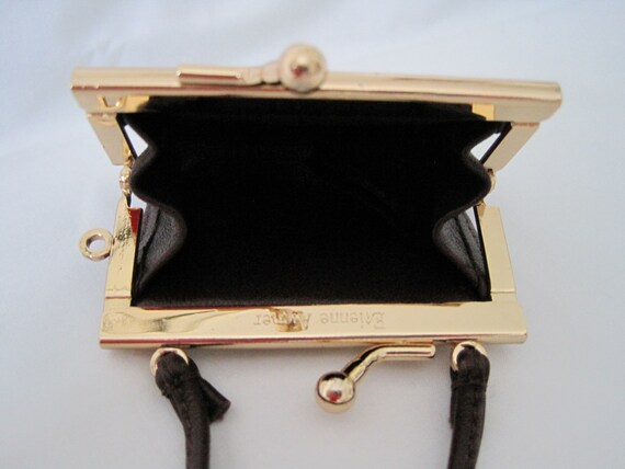 Etienne Aigner "Mini Purse" coin purse with "eye"… - image 6