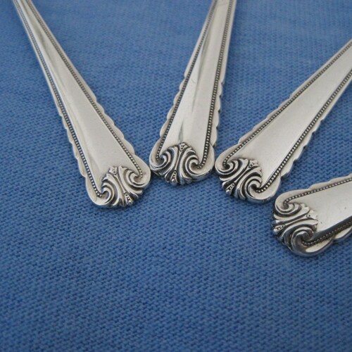 Sterling Demitasse Spoons; Set of Four; 