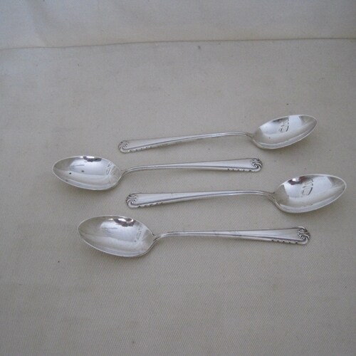 Sterling Demitasse Spoons; Set of Four; 