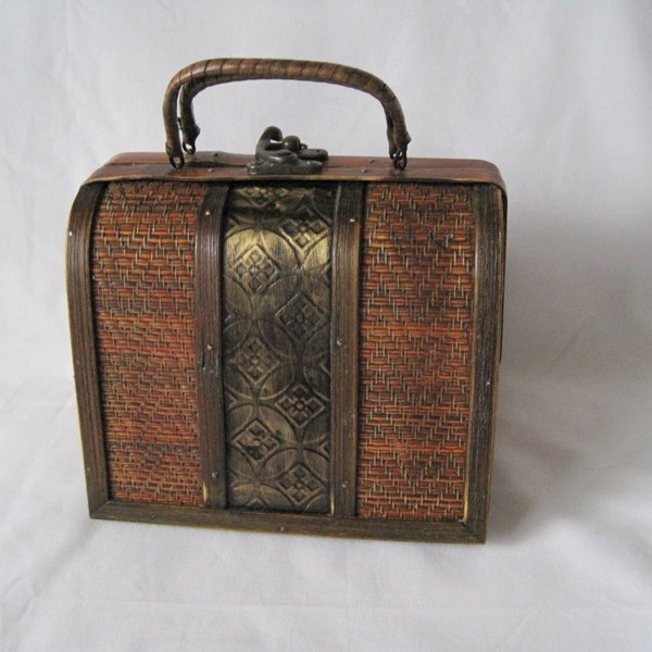Purse Shaped Wooden Box; Perfect for Your Home or Maybe Use It As a Purse!