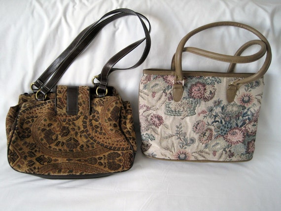 Set of Two (2) Tapestry Ladies Handbags - image 2