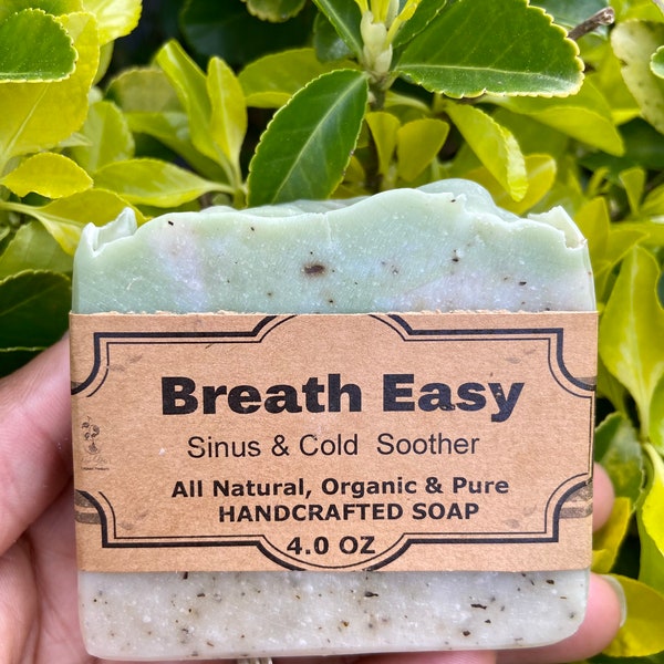 Breathe Easy  Soothing Bar Soap | Handmade Bar Soap