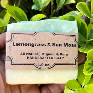 Lemongrass And Sea Moss Bar Soap