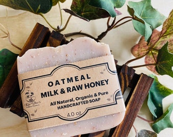 Oatmeal and Honey Soap |All Natural Soap |Handmade Soap