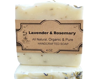 Lavender Rosemary Soap | All Natural Soap | Deodorizing Soap | handmade soap