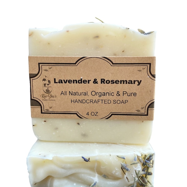 Lavender Rosemary Soap | All Natural Soap | Deodorizing Soap | handmade soap