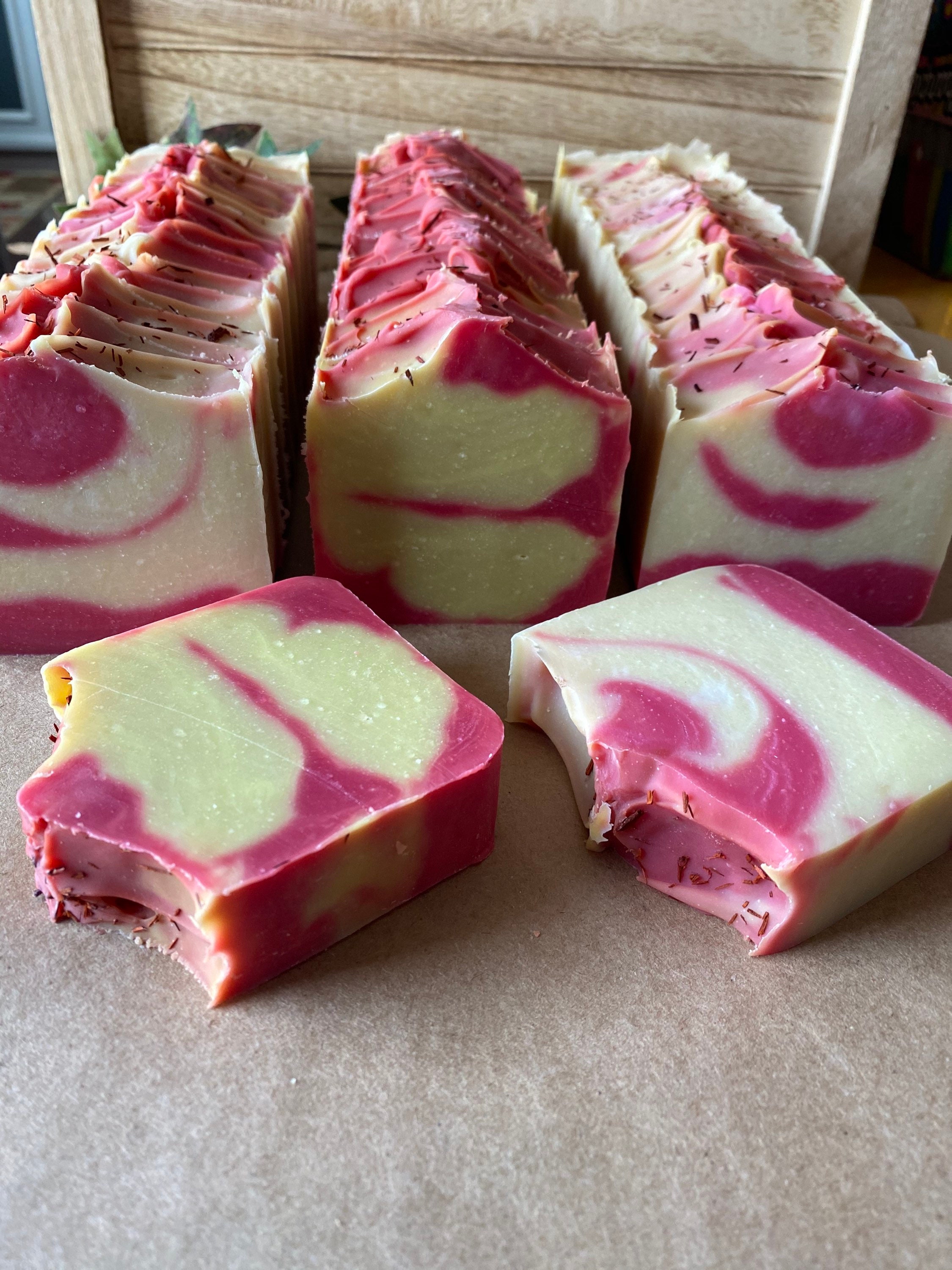 Sandalwood & Rose Bar Soap Handmade Unisex 4 Oz Etsy