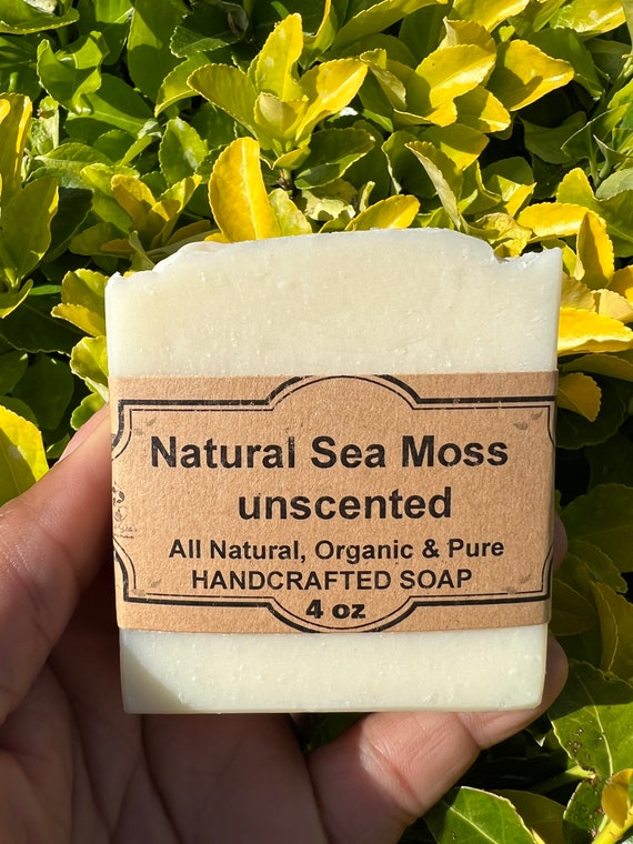 Raw Sea Moss  All Natural Soap Unscented Handmade soap