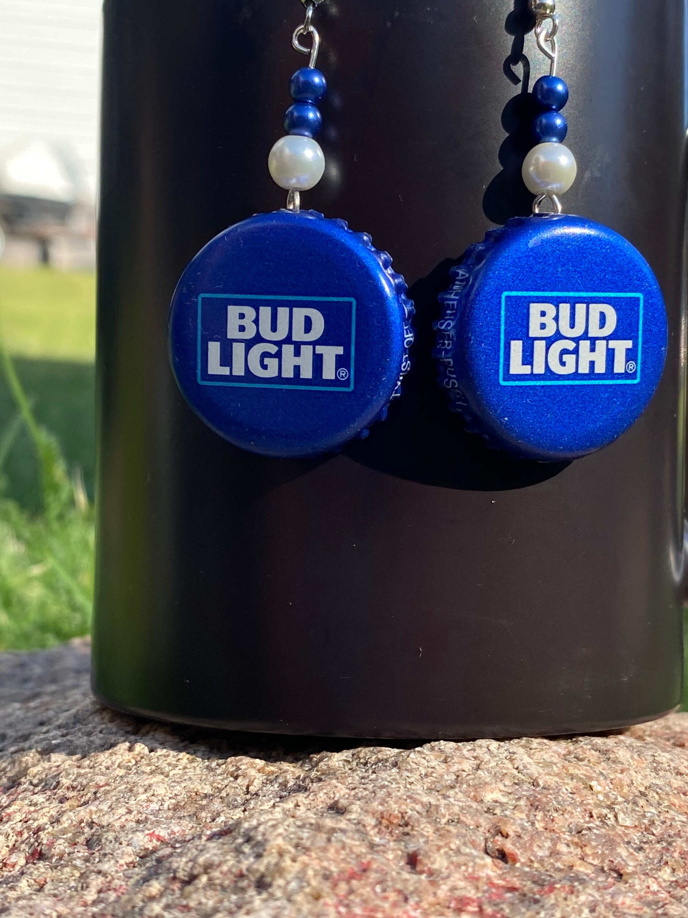 Bottle Cap Earrings/beer Cap Earrings Etsy