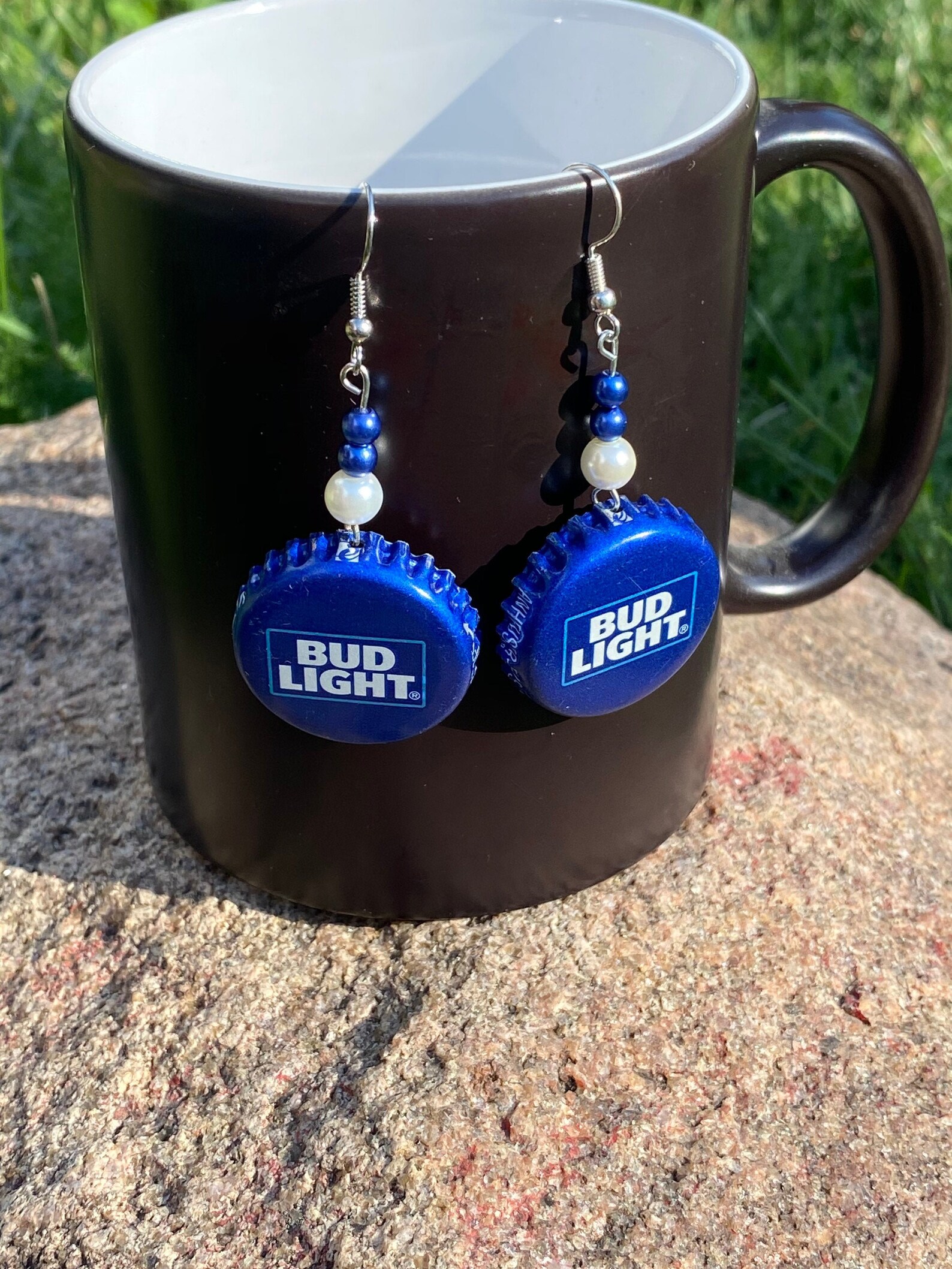 Bottle Cap Earrings/beer Cap Earrings Etsy