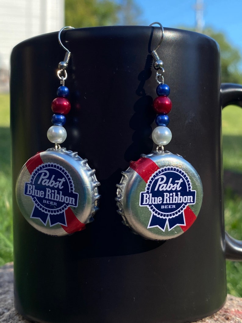 Bottle Cap Earrings/beer Cap Earrings Etsy UK