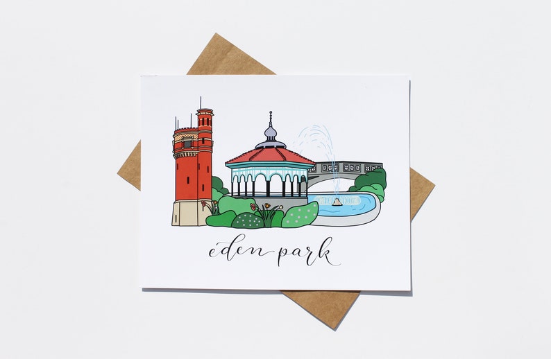 Eden Park Original Print Local Art Cincinnati Etsy