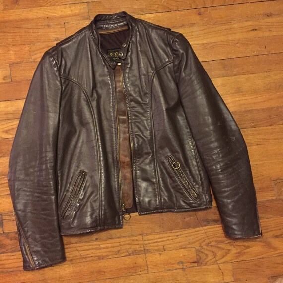 brooks leather jacket