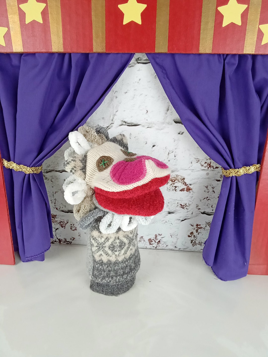 Child's Lion Puppet Toy Under 20 Dollars Handmade Etsy