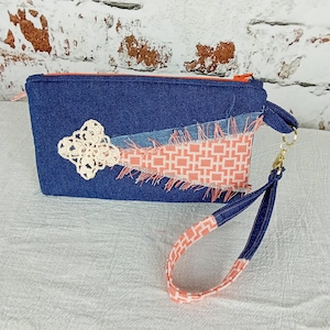 Boho Jute Phone Pouch Clutch