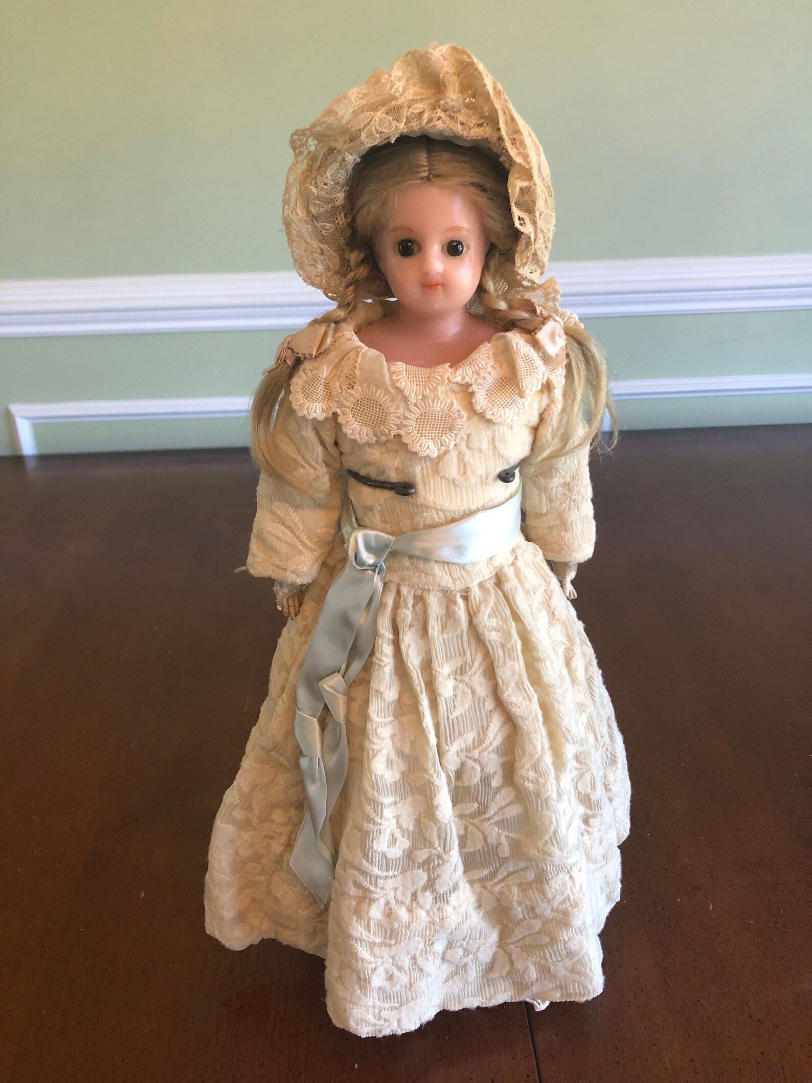 Antique wax fashion doll circa 1850. Etsy