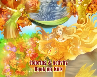 Autographed Coloring and Activity Kids Book for age 5 and up! A special message included.