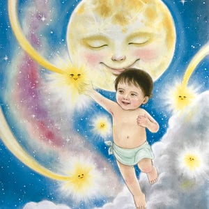 Baby from the Moon:Autographed childrens book. A special message included. Age 4-8. image 4