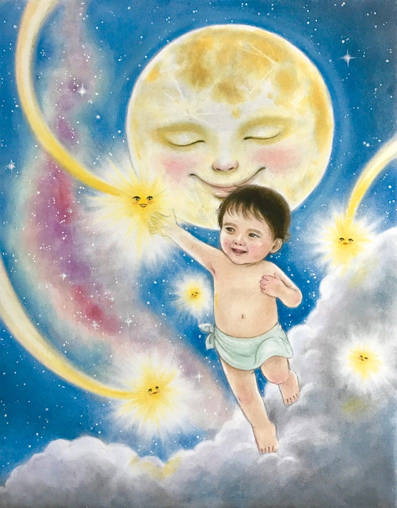 Baby from the Moon:Autographed childrens book. A special message included. Age 4-8. image 4
