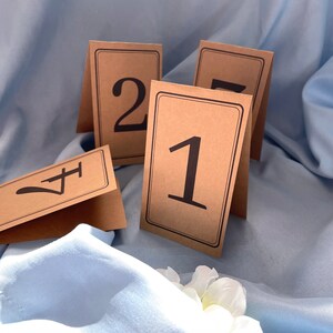 Printable Wedding Table Numbers - Event Table Numbers Foldable - Wedding Digital Download - Simple Wedding Decor
