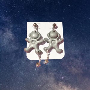 Starman earrings, earrings, jewelry, astronaut, space earrings, gifts, gifts for her, space gifts, Christmas gifts, birthday gifts