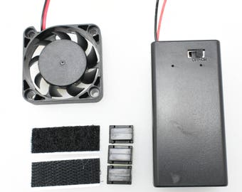 1.5" Cooling Fan Kit - For Helmet/Mask/Prop - 9V battery powered
