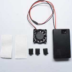 1&quot; Cooling Fan Kit - For Helmet - AAA battery powered - Assembled