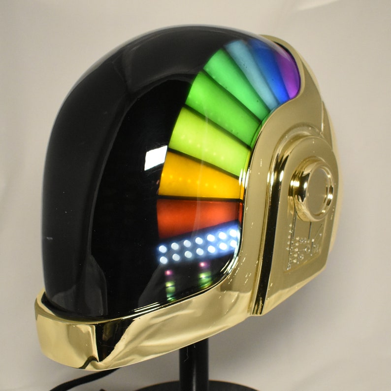 Daft Punk Helmet Guy Man Discovery Era Chromed LEDs | Etsy