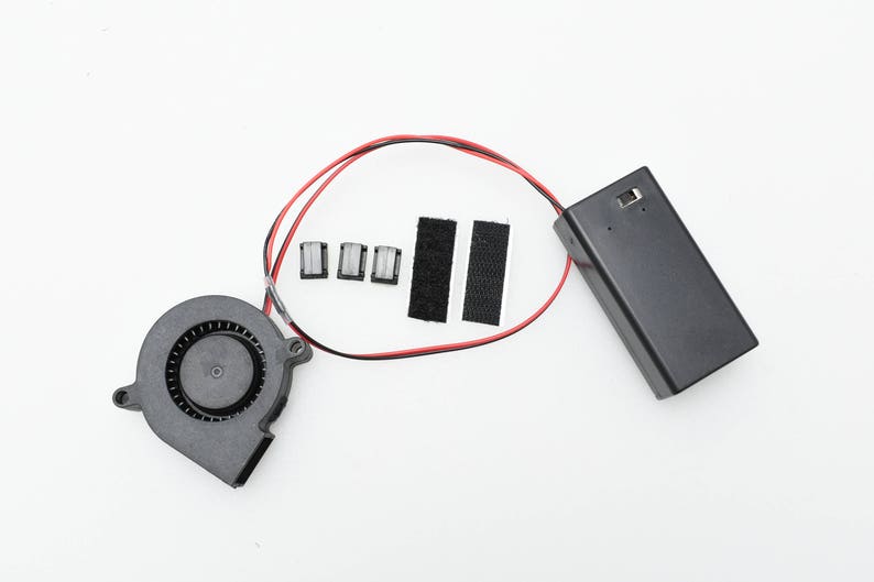 2 Cooling Fan Kit for Helmet 9V Battery Powered Etsy