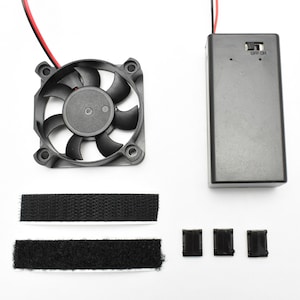 2.0&quot; Cooling Fan Kit - For Helmet - 9V battery powered - Assembled