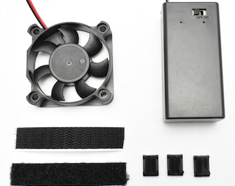 2.0" Cooling Fan Kit - For Helmet/Mask/Prop - 9V battery powered