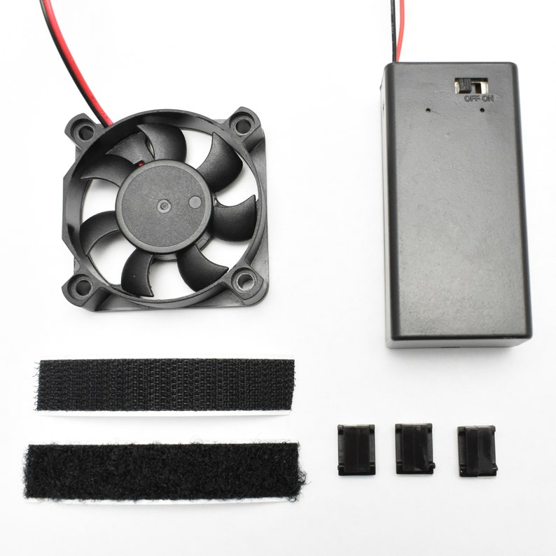 2.0 Cooling Fan Kit for Helmet 9V Battery Powered Etsy