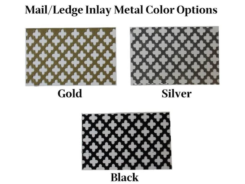 May include: Three metal samples with a crosshatch pattern. The samples are gold, silver, and black.