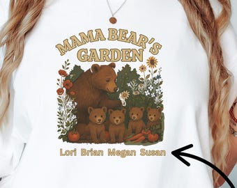 Custom Mama Bear Shirt: Comfort Colors Mom Life Tee