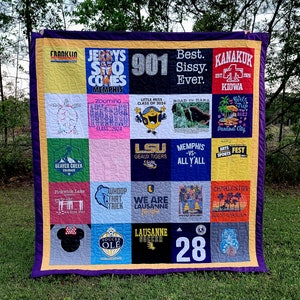 Memory T-shirt Quilt/ Made to Order/ Sold out until May 2024