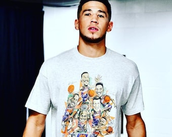 Cartoon Retro Devin Booker Future Kings Pheonix Suns Basketball Unisex T- Shirt – Teepital – Everyday New Aesthetic Designs