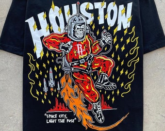 Warren Lotas Houston Astros Rockets Space City T-Shirt