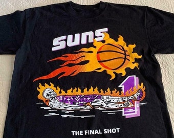 Suns x Warren Lotas The Final Shot Purple Skeleton Shirt Suns in 4 Phoenix  Devin booker NBA Tee