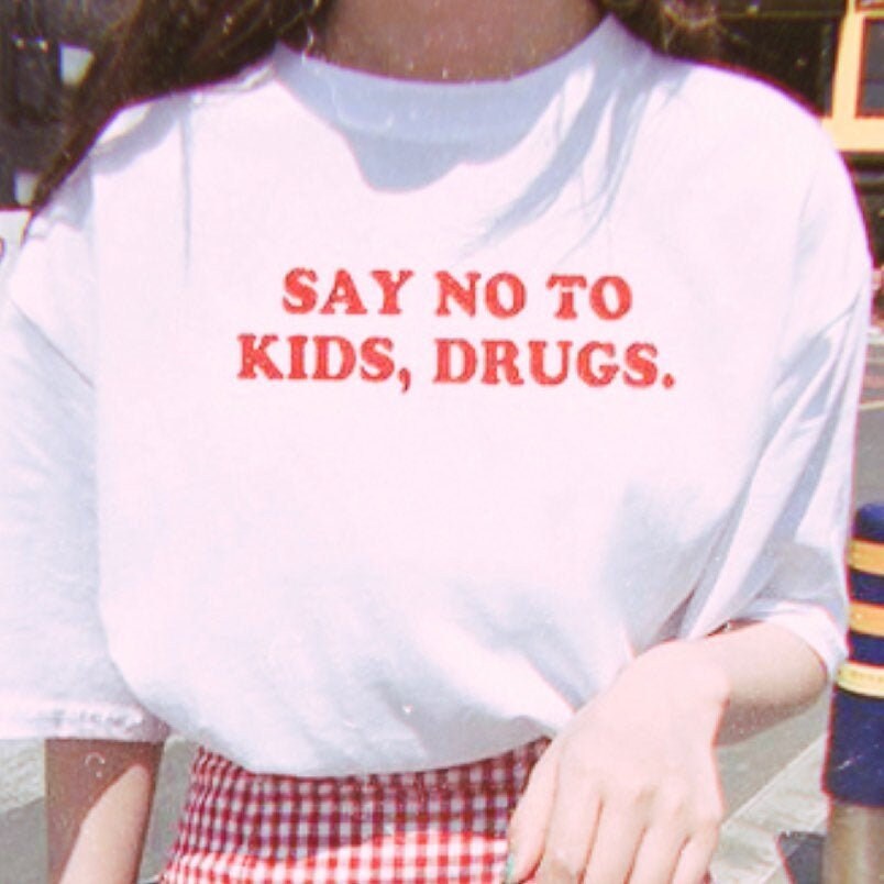 Say NO to Kids Drugs. Oversized T-shirt 